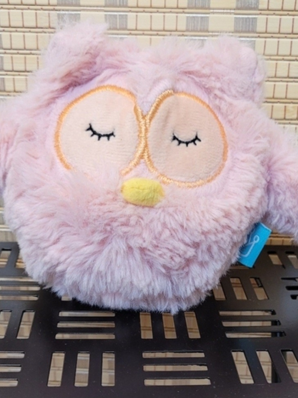 Manhattan Toy Plush Pink Sleepy Owl Stuffed Animal